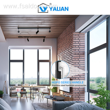 Aluminum Alloy Casement Window Tempered Glass Double Glazing